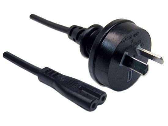 2M Figure 8 Power Cord - 2-Pin Plug To Figure 8 Carousel 1