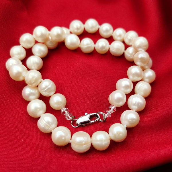 Genuine Fresh Water White Pearl Necklace 9MM Carousel 5