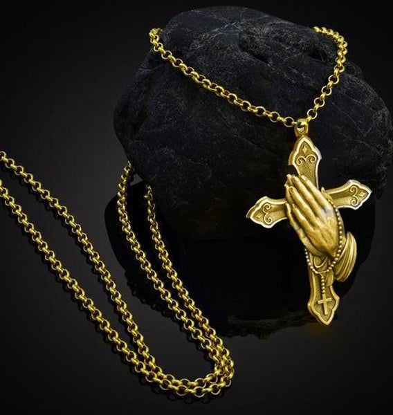 Gorgeous Cross Necklace / 18KGP Gold Carousel 1