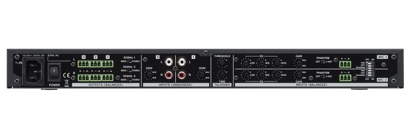 TASCAM MZ-123BT 3-channel Rackmount Multizone Mixer Carousel 3