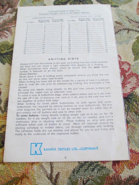 Jumper Knitting Pattern 50 to 85cm V, Crew or Polo Collar Carousel 4