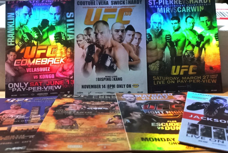 Rare-2010 TOPPS-UFC R4 Holo Foil Poster Preview Set 25-NM ! MOTHER'S DAY SALE ! Carousel 1