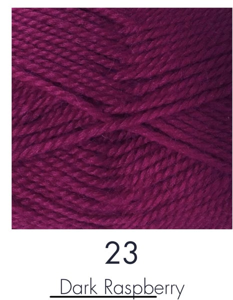 NZ Wool - 8 ply - Red Hut- Dark raspberry Carousel 1