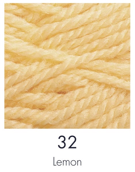 NZ Wool - 8 ply - Red Hut- Lemon Carousel 1