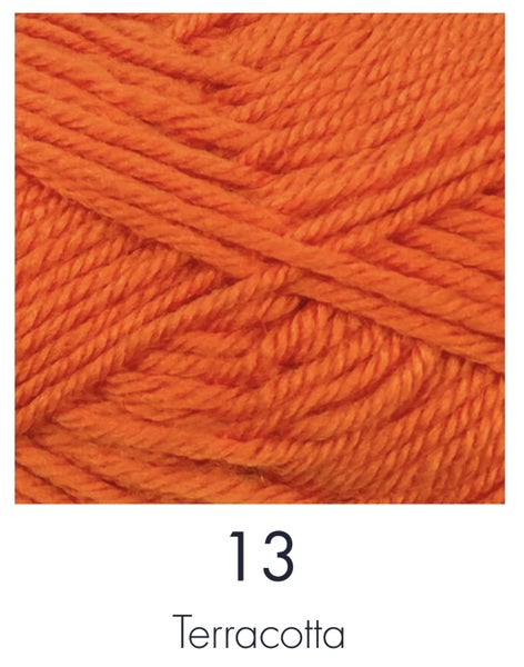 NZ Wool - 8 ply - Red Hut- Terracotta Carousel 1