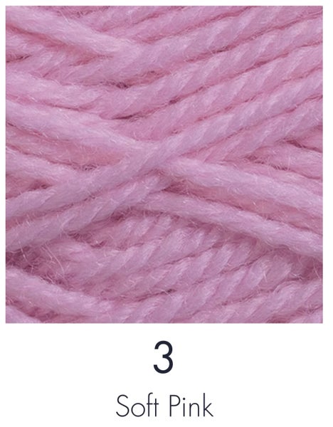 NZ Wool - 8 ply - Red Hut- Soft Pink Carousel 1