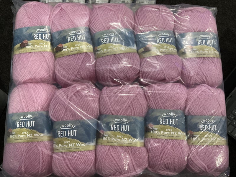 NZ Wool - 8 ply - Red Hut- Soft Pink Carousel 2