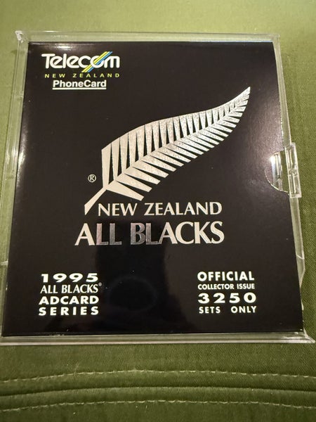 Telecom phonecard NZ 1995 All Blacks Adcard series - official collector issue Carousel 1