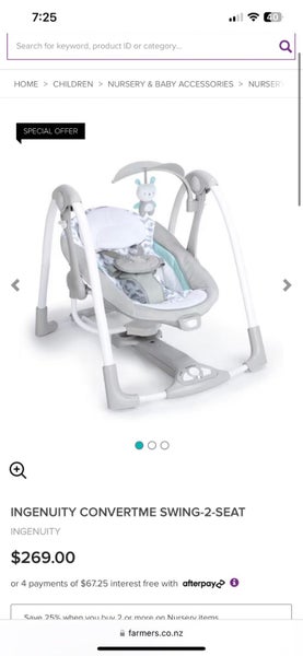 Baby swing / seat ingenuity brand Carousel 1