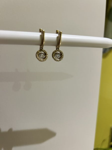 10 kt yellow gold Everlight Earrings with 1/2 carat TW of diamonds Carousel 2