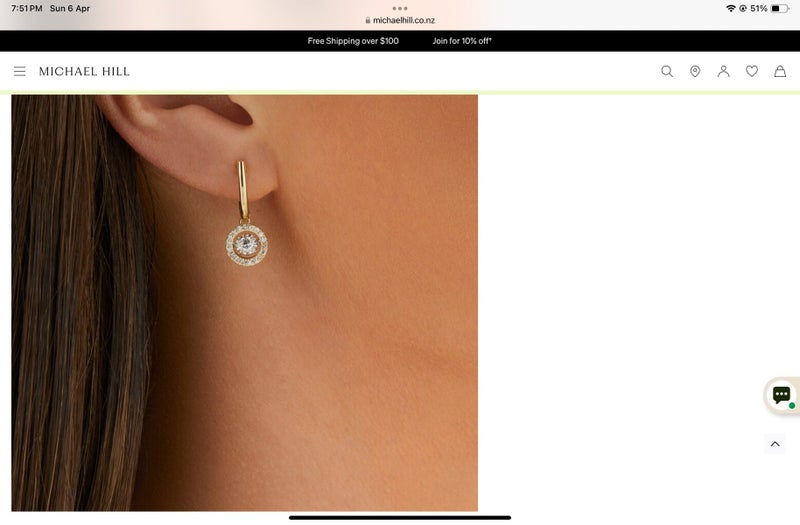 10 kt yellow gold Everlight Earrings with 1/2 carat TW of diamonds Carousel 7