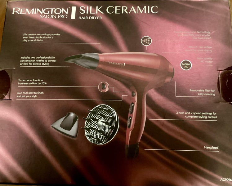 Remington Silk Ceramic Hair Dryer Brand New Carousel 1