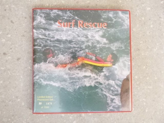 Surf Rescue. Limited edition phone card set. No. 1476 of 1500. Carousel 1