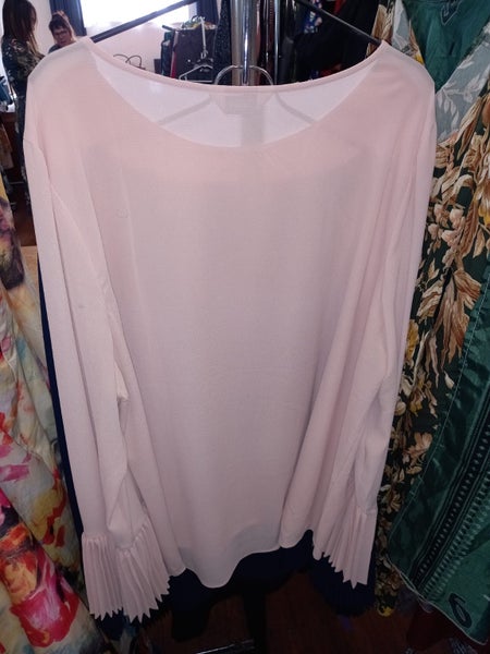 3 x CAPTURE Crepe Blouses in Pink, Navy & Black (Size 18) Carousel 2