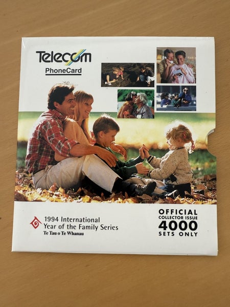 Telecom phonecard 1994 International Year of the Family series Carousel 1