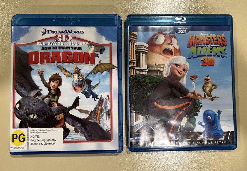 How to train your DRAGON 3D & BRay plus 3D Monsters vs Aliens64453867463937110