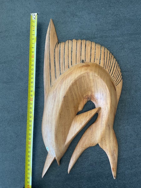 Marlin wood carving - wall plaque/sculpture Carousel 1