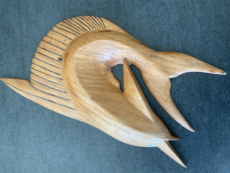 Marlin wood carving - wall plaque/sculpture Carousel 9