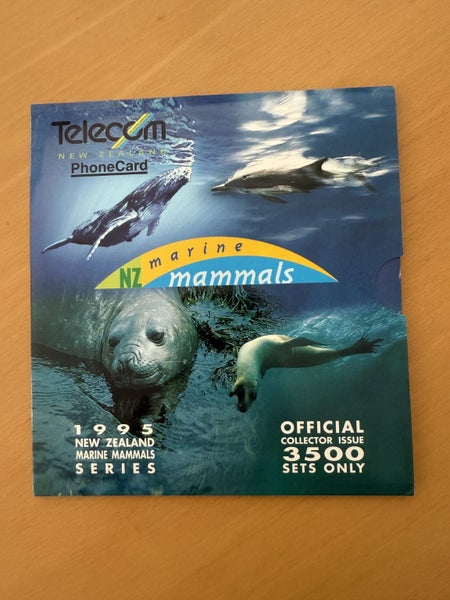 Telecom phonecard 1995 New Zealand Marine Mammals series Carousel 1