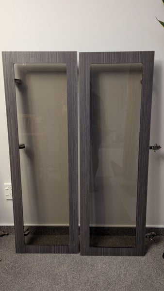 2 x Glass Insert Cabinet Doors Carousel 1