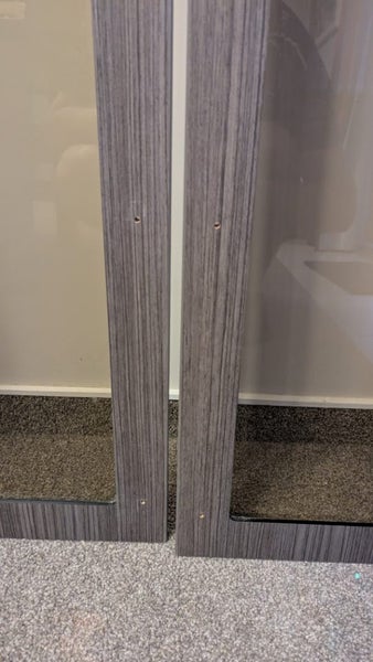 2 x Glass Insert Cabinet Doors Carousel 2