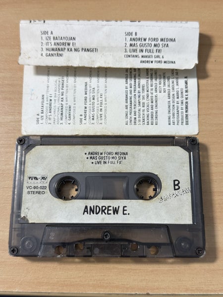 Andrew E - Humanap Ka ng Panget! 1990 Cassette Tape OPM Filipino Pinoy Rare Rap Carousel 4