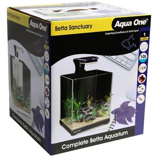 Aqua One Betta Sanctuary Glass Aquarium 10L Carousel 1