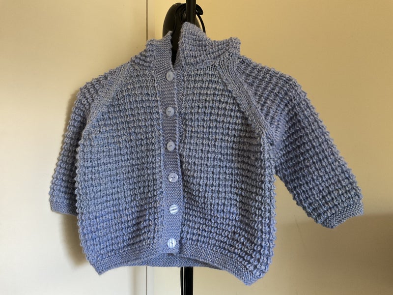 Children Hand Knitted Hooded Jacket with Beanie Carousel 1