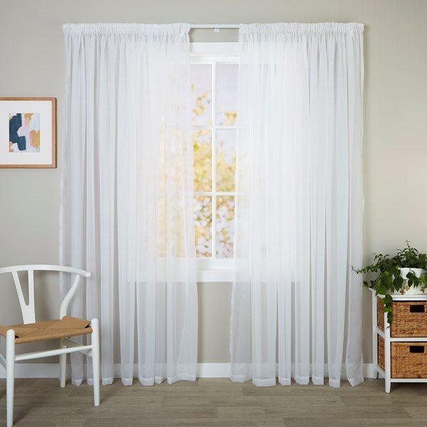 FLORENCE - White (Curtain Studio) Readymade Sheer Carousel 1