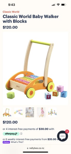 Walker with blocks Carousel 6