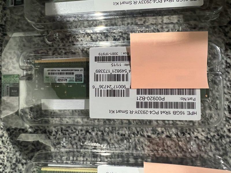 HPE 16GB 1Rx4 Pc4 2933Yr Smart Kit ECC RAM P00920-B21 Carousel 2