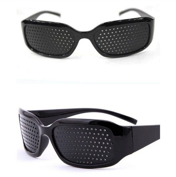 Pin Hole Glasses Mesh Goggles Unisex Vision Care Carousel 1
