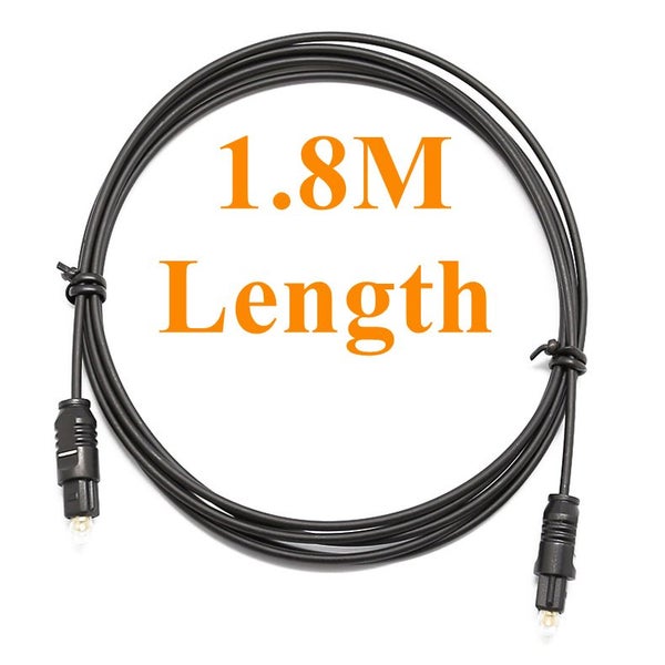OD 2.2mm Toslink Digital Audio Optic Cable Optical Cord - 1.8M Long Carousel 1