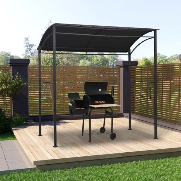 Bbq Gazebo 215x150x220 Cm Anthracite Steel Anlbt Carousel 1