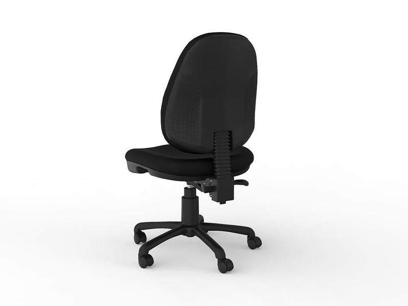 Knight's Holly 2 Lever Black PU Highback Task Chair Carousel 2