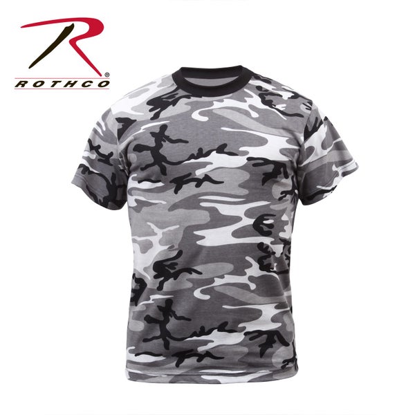 Rothco T-Shirt Black & White City Camo Carousel 1