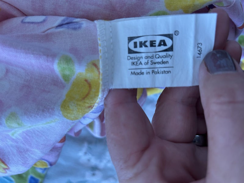 BEAUTIFUL 2x VINTAGE IKEA COTTON KIDS PILLOWCASES Carousel 3