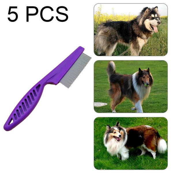 5 Piece Pet Combs For Fine Toothed Flea Removal 14Cm Length Carousel 1