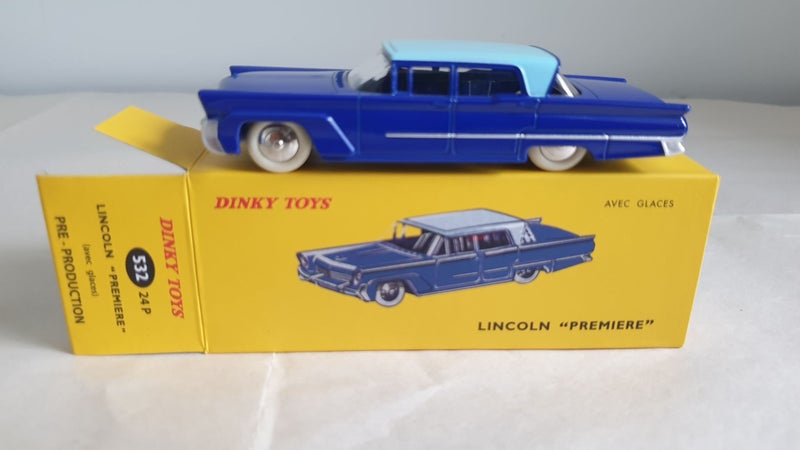 DINKY TOYS LINCOLN PREMIERE 532 24P DINKY TOY ATLAS REPLICA AMERICAN CAR BOXED Carousel 1