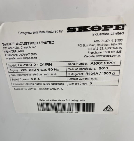 Scope OD1100 commercial open front deli / drinks fridge Carousel 10