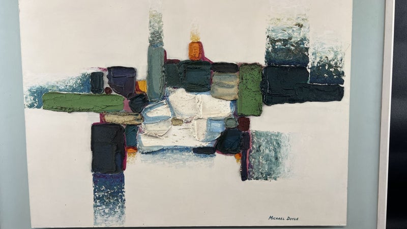 Original Vintage Michael Doyle Abstract Art Piece - Lot RZ 29 Carousel 2