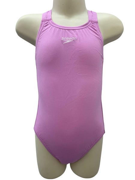 Chlorine Resistant - Speedo Medalist Lilac Togs - Tots Size 1 Carousel 1