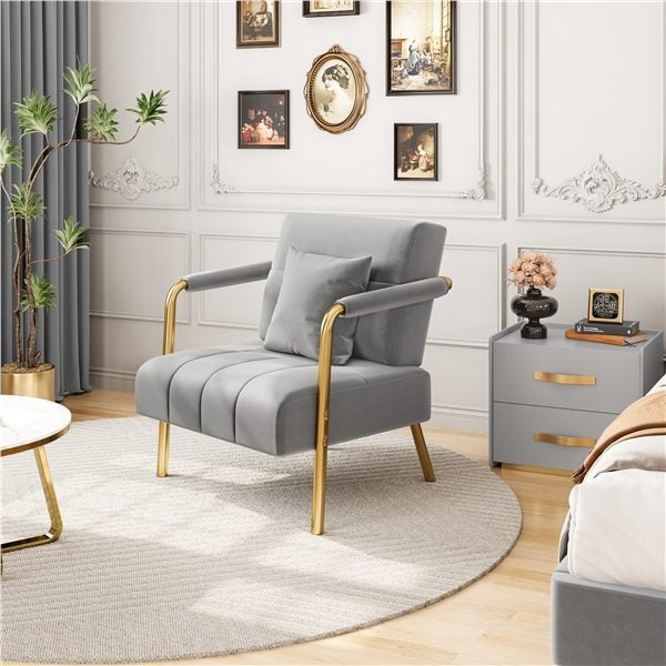 2pcs Velvet Armchair Lounge Chair Carousel 11