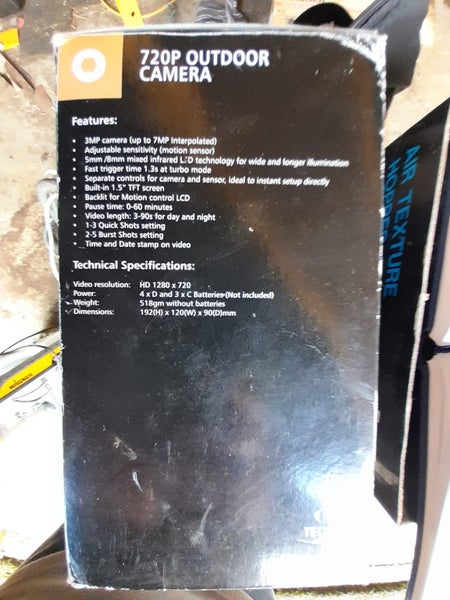 Tech view 720 P outdoor camera. New. Carousel 5