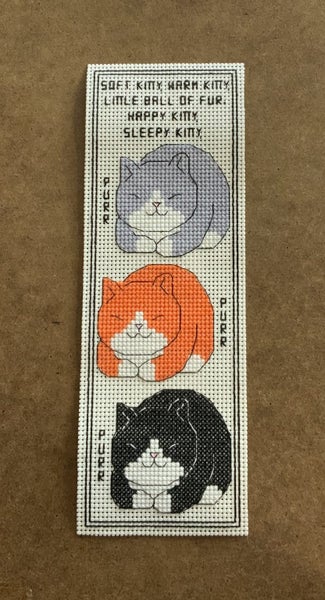 "Cats” - Cross Stitch Bookmarks Carousel 6