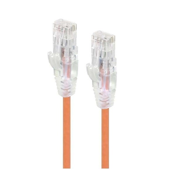 ALOGIC 0.5M CAT6 Ultra Slim Network Cable - Orange (C6S-0.50ORN) Carousel 1