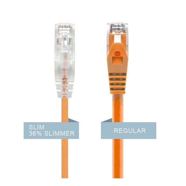 ALOGIC 0.5M CAT6 Ultra Slim Network Cable - Orange (C6S-0.50ORN) Carousel 4