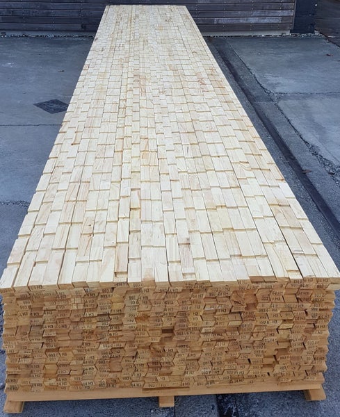 Tanazole Aqua H3.1 Radiata Castellated 45x20mm Cavity Batten FJ 5.4m lengths Carousel 1