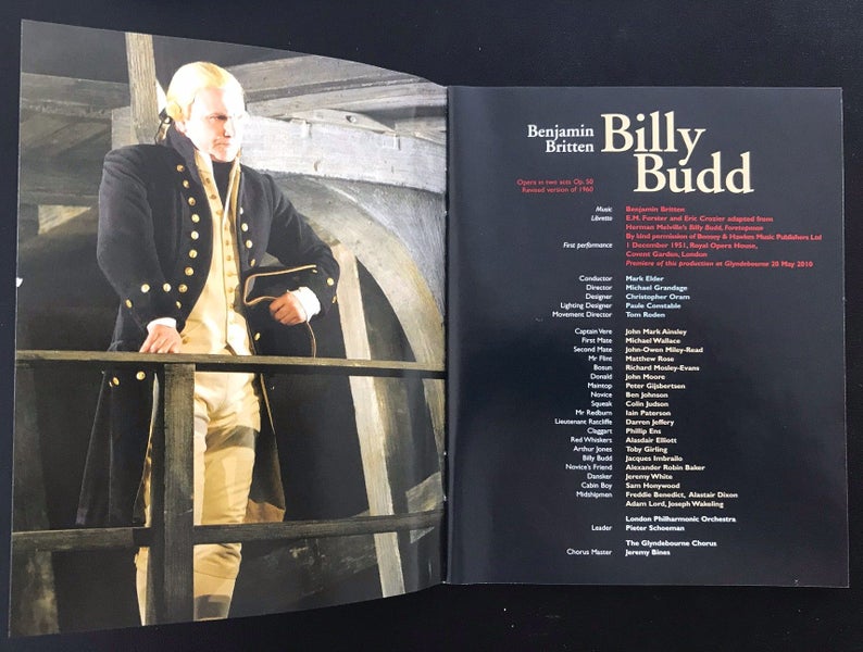 Benjamin Britten, Billy Budd, bluray. 2010 Glyndebourne Production. Carousel 4