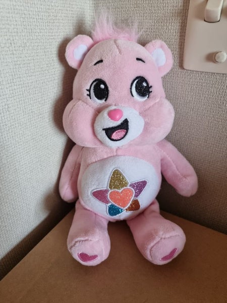 Care Bears True Heart Bear Plush and 9” Pink Stuffed Animal Rainbow Star Carousel 1